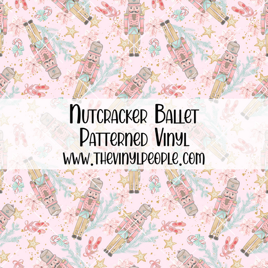 Nutcracker Ballet Patterned Vinyl