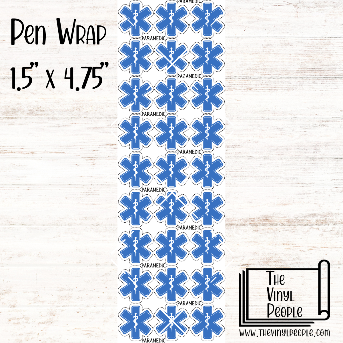 Paramedic Star of Life Pen Wrap