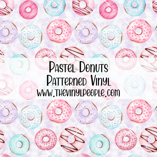 Pastel Donuts Patterned Vinyl