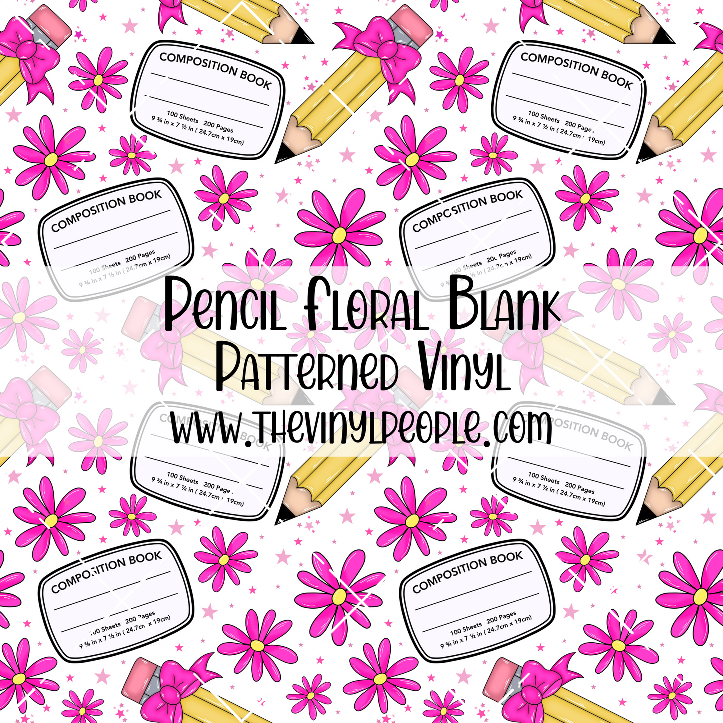 BLANK Pencil Floral Patterned Vinyl