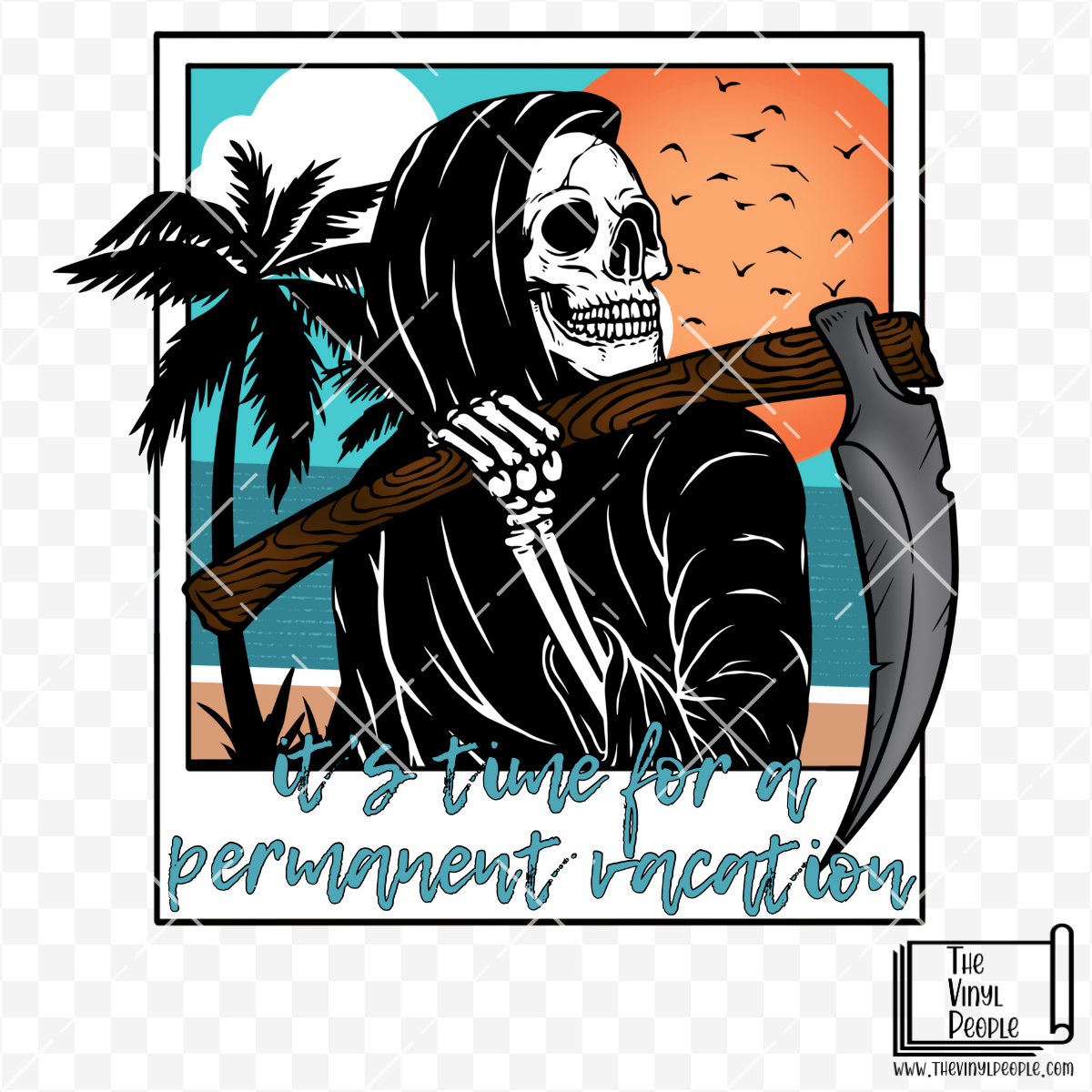 Permanent Vacation Vinyl Decal