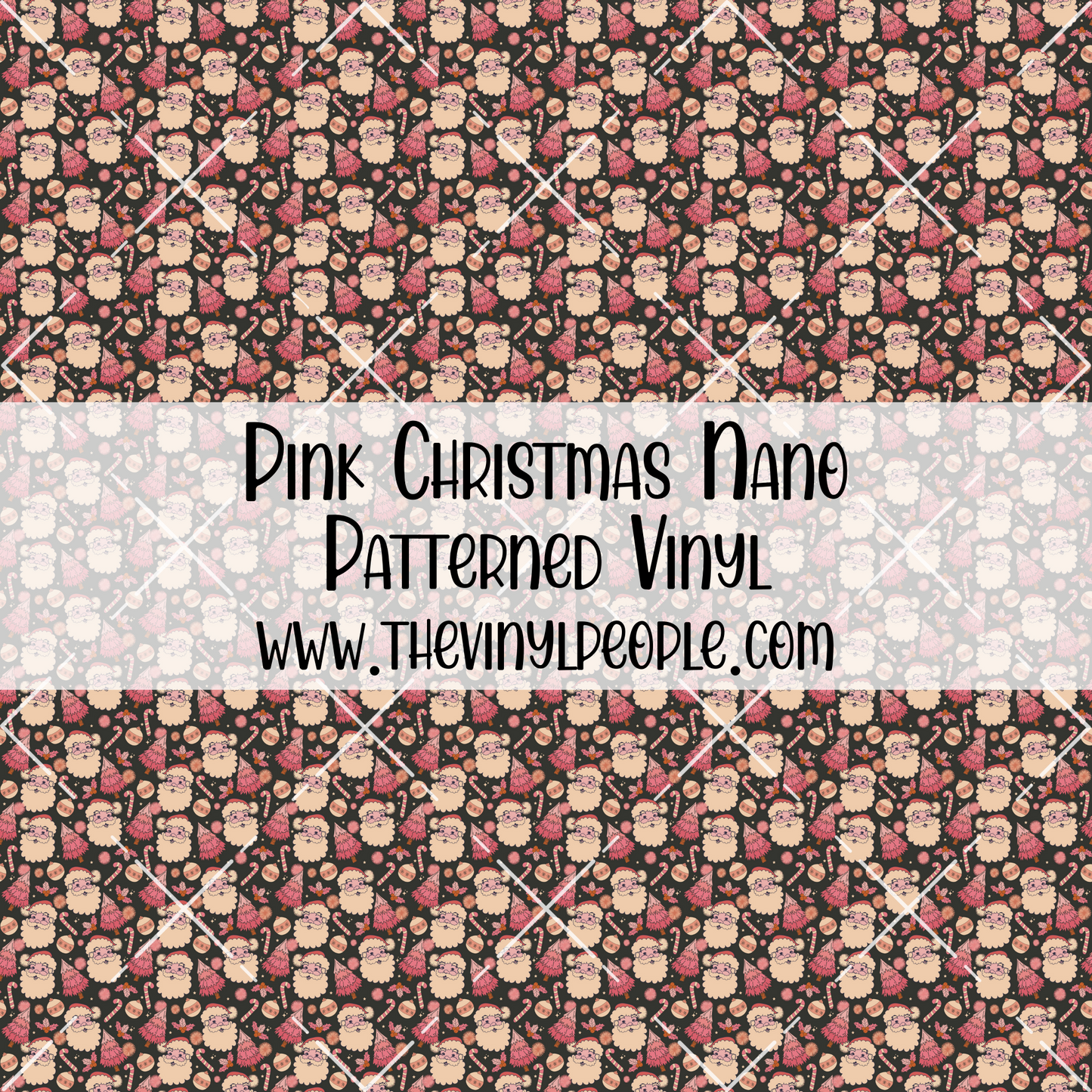 Pink Christmas Patterned Vinyl