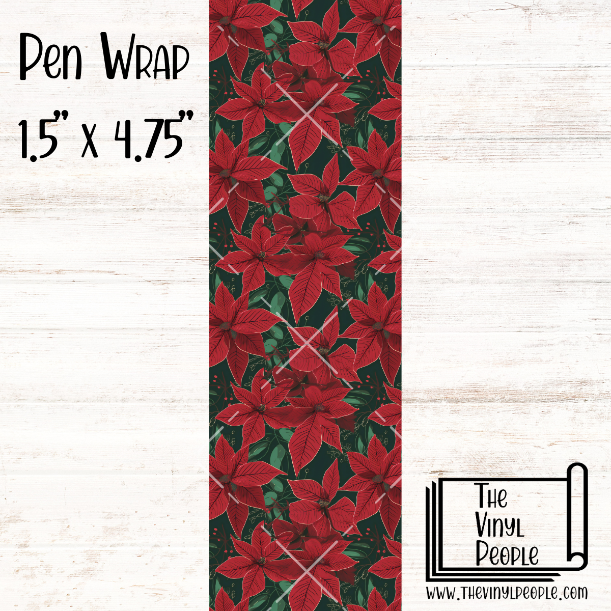 Poinsettias Pen Wrap