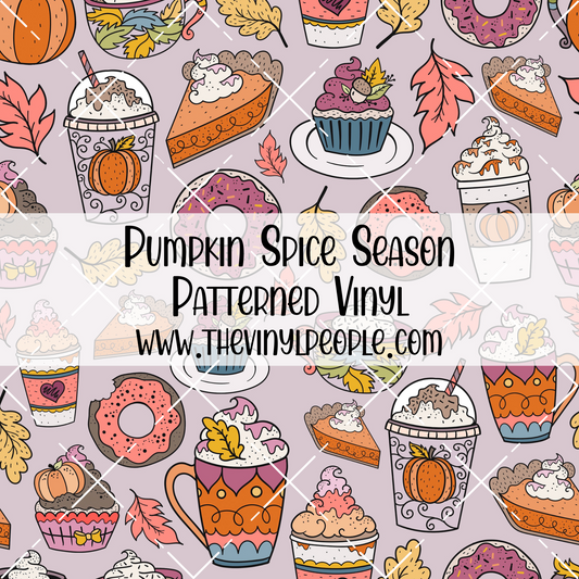 Pumpkin Spice Season Patterned Vinyl