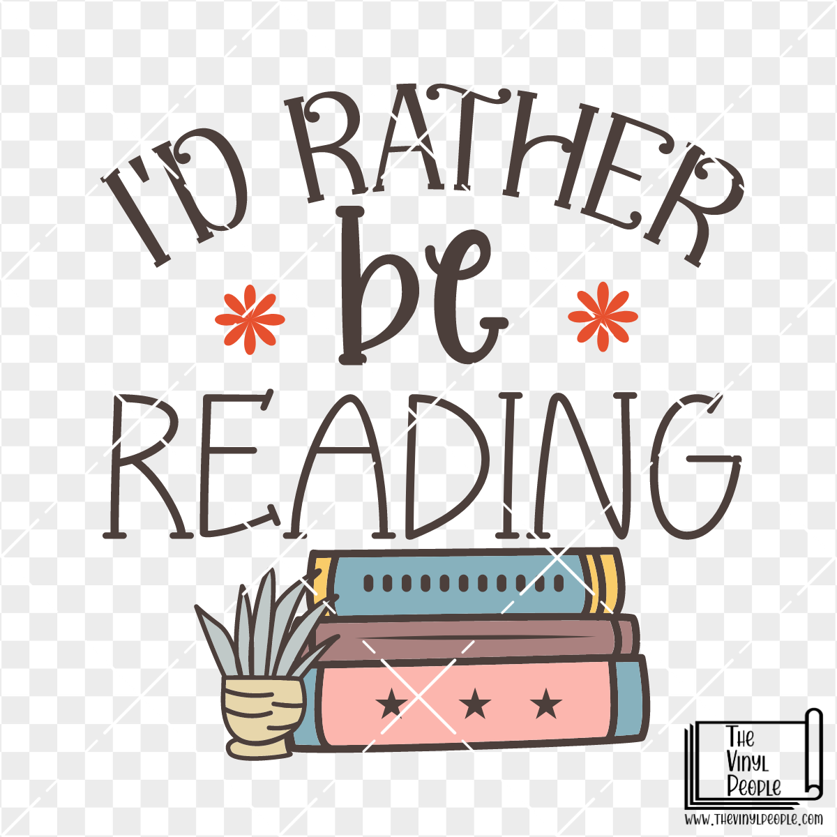 Rather Be Reading Vinyl Decal – TheVinylPeople