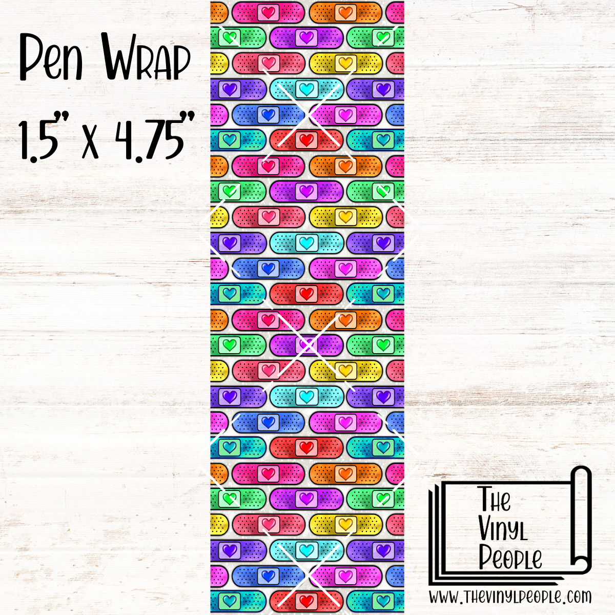 Rainbow Bandages Pen Wrap