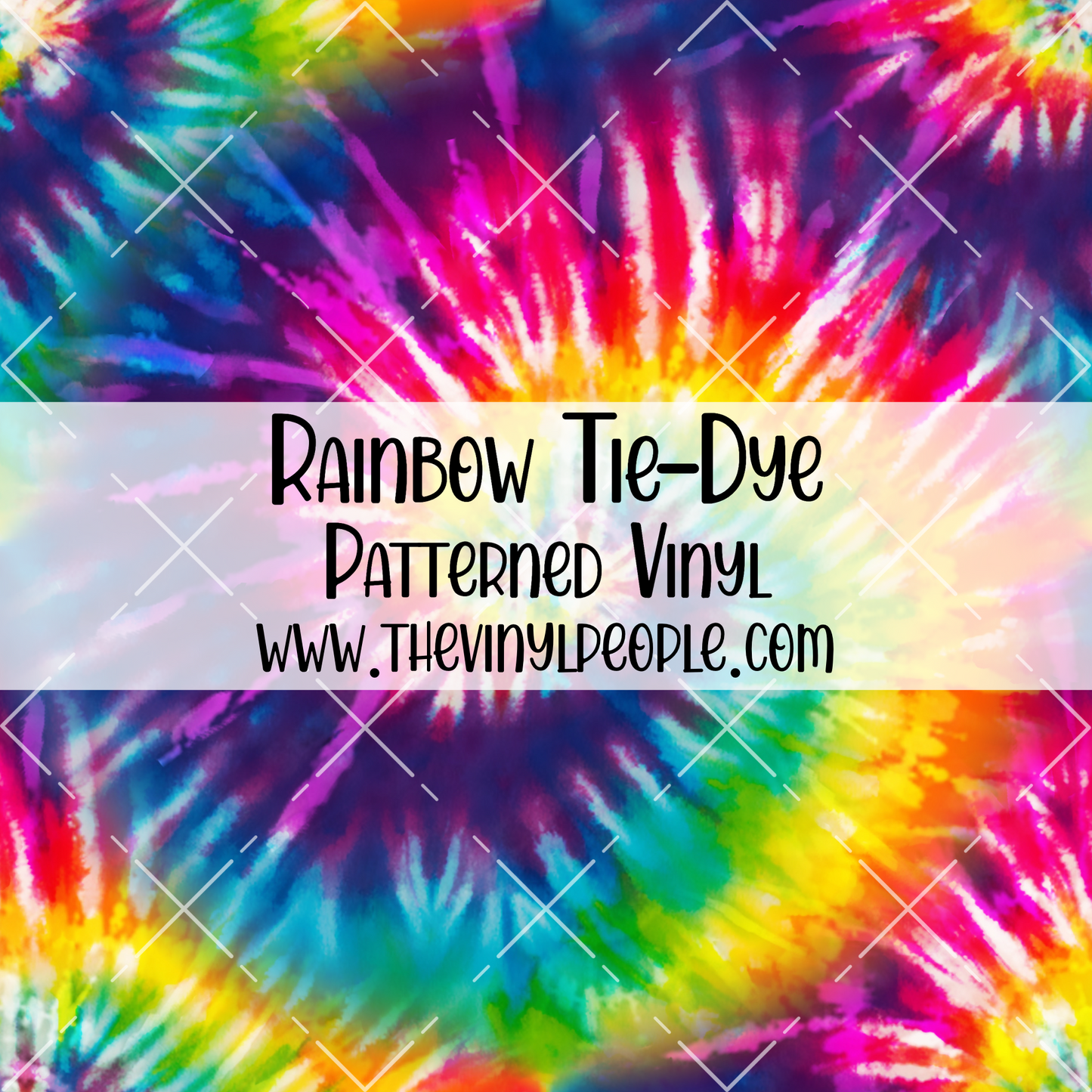 Rainbow Tie-Dye Patterned Vinyl