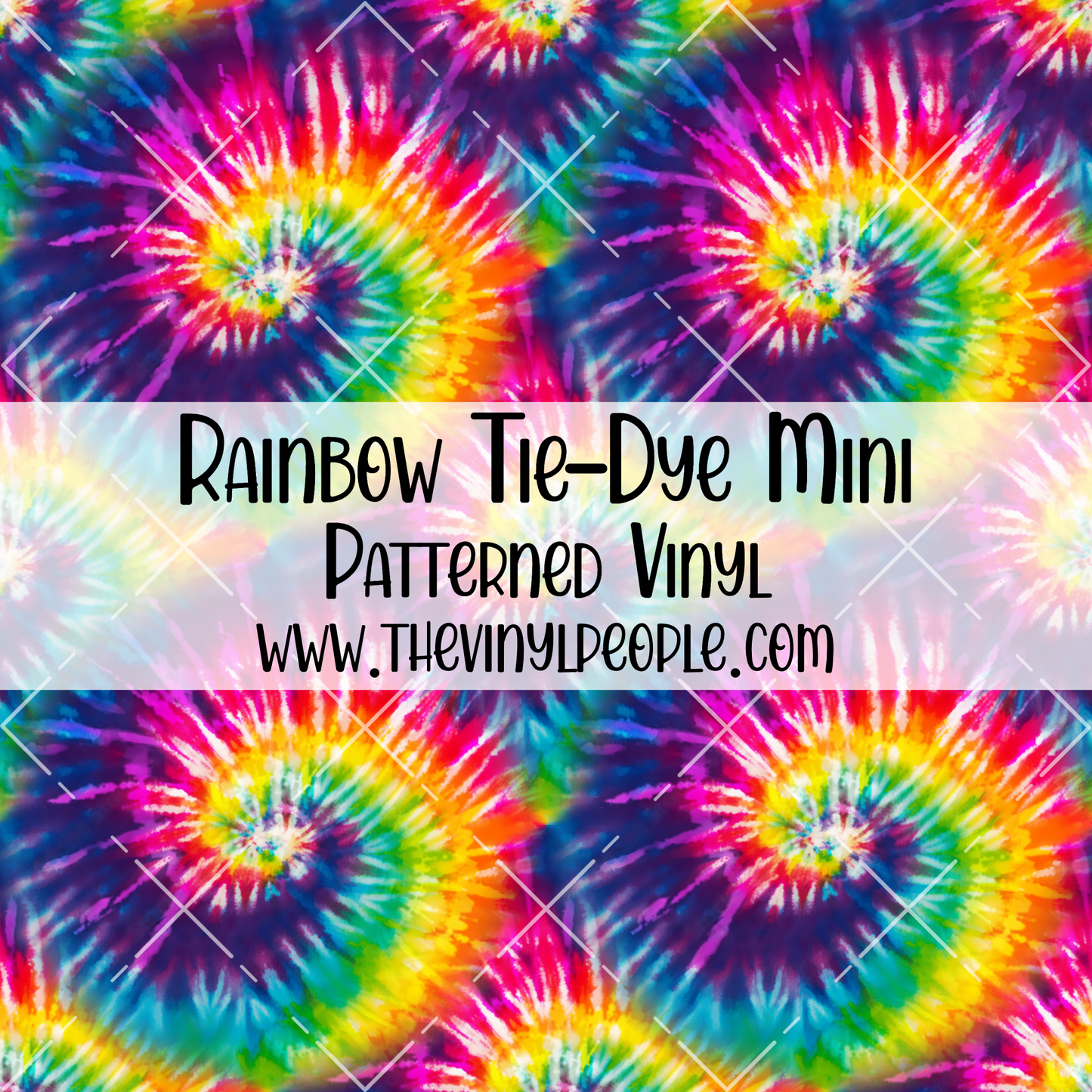 Rainbow Tie-Dye Patterned Vinyl