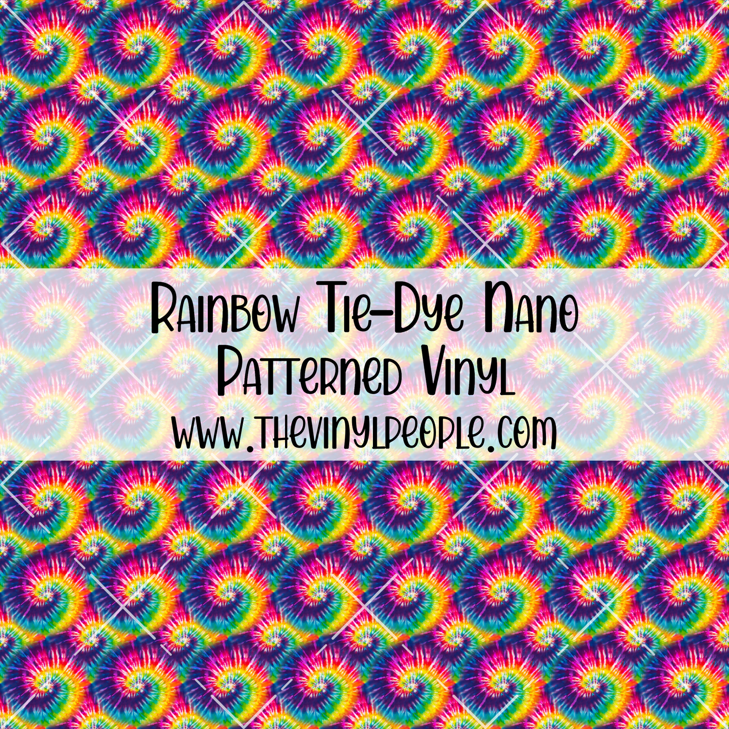 Rainbow Tie-Dye Patterned Vinyl