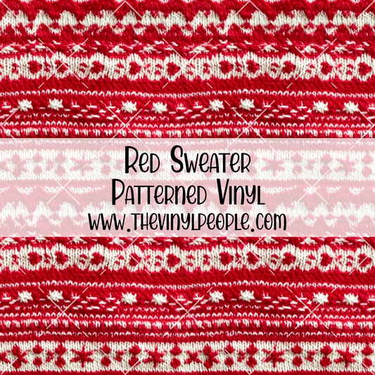 Red Sweater Patterned Vinyl