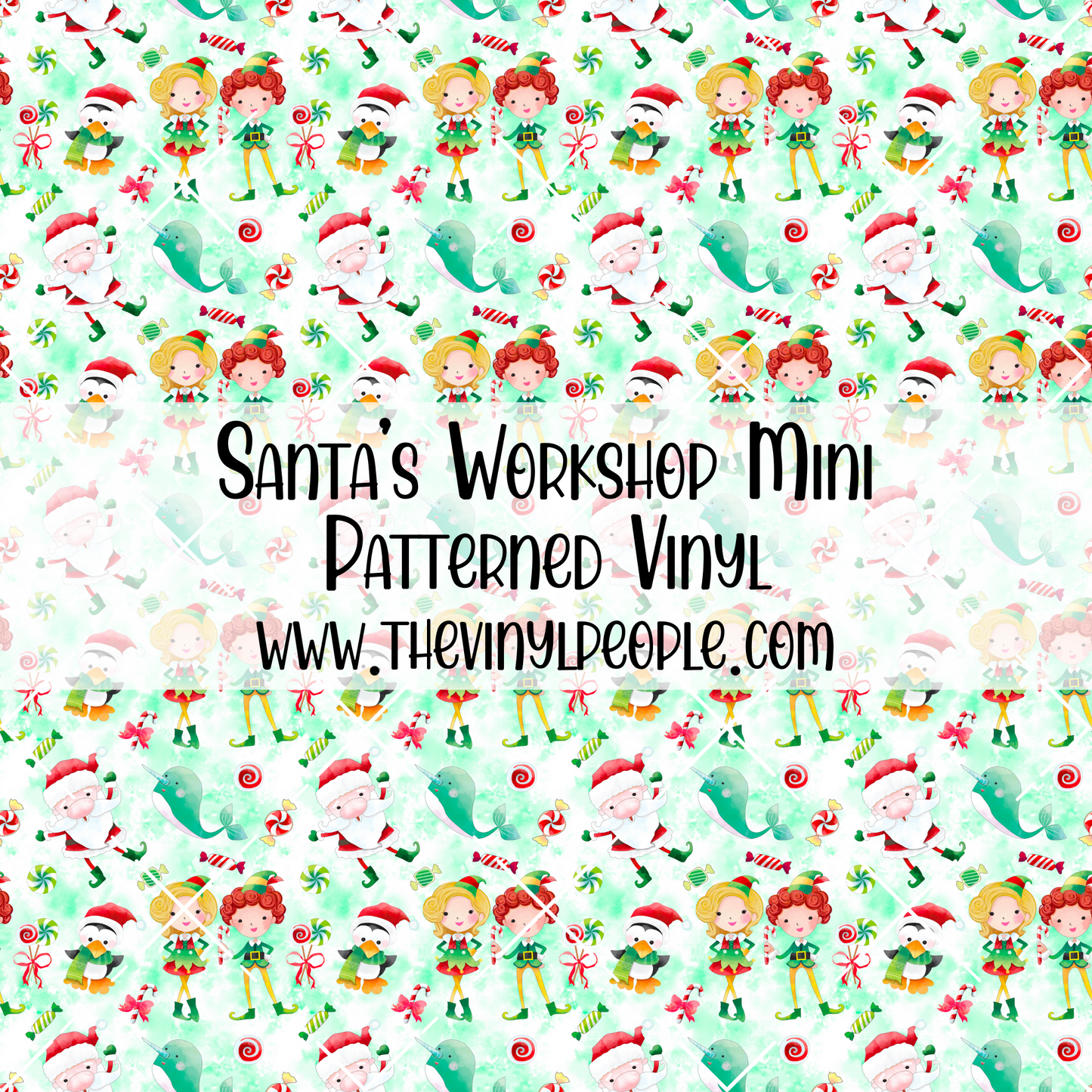 Santa's Workshop Patterned Vinyl