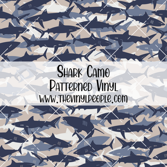 Shark Camo Patterned Vinyl