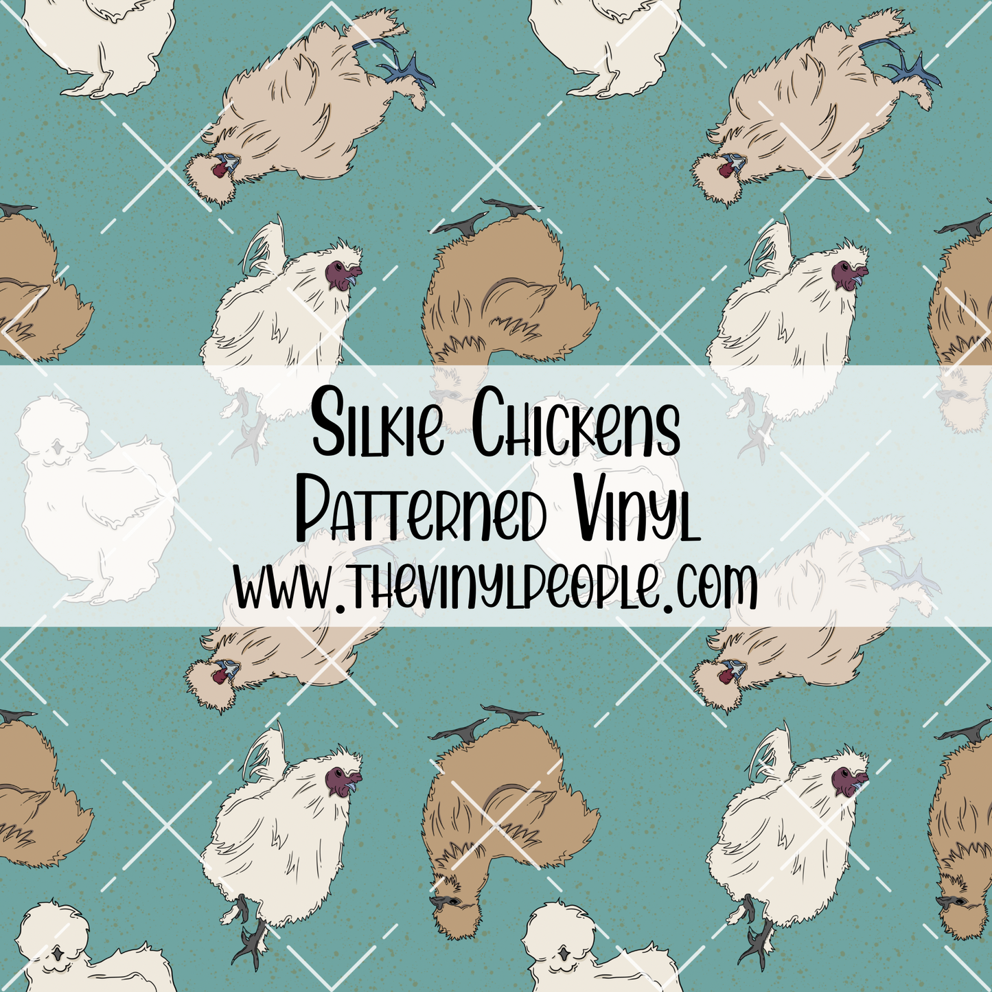 Silkie Chickens Patterned Vinyl