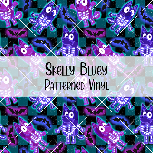 Skelly Bluey Patterned Vinyl