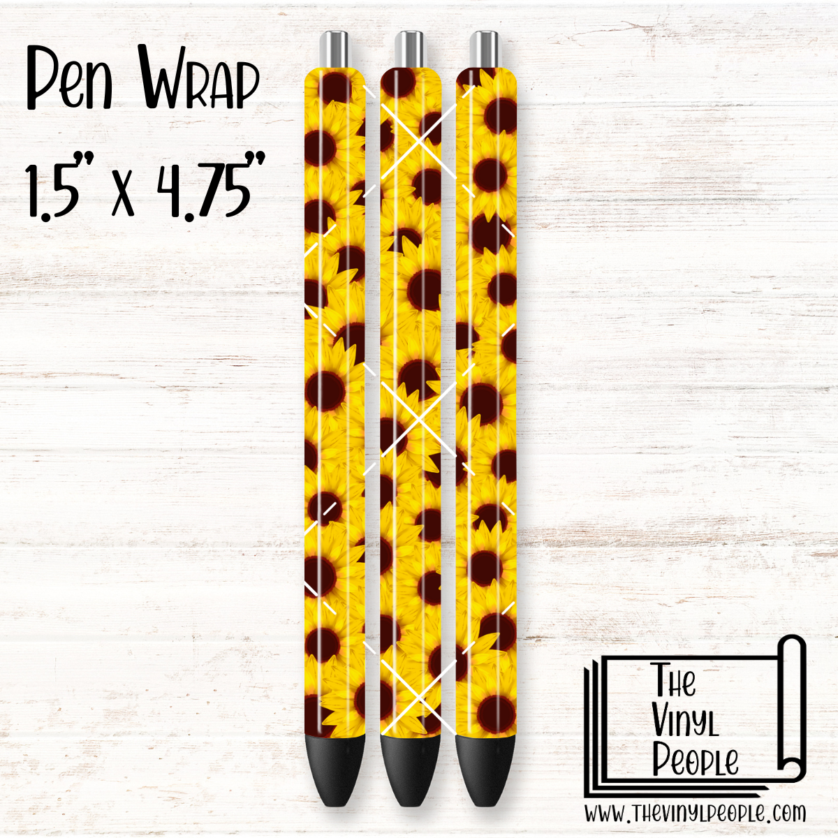 Stacked Sunflowers Pen Wrap