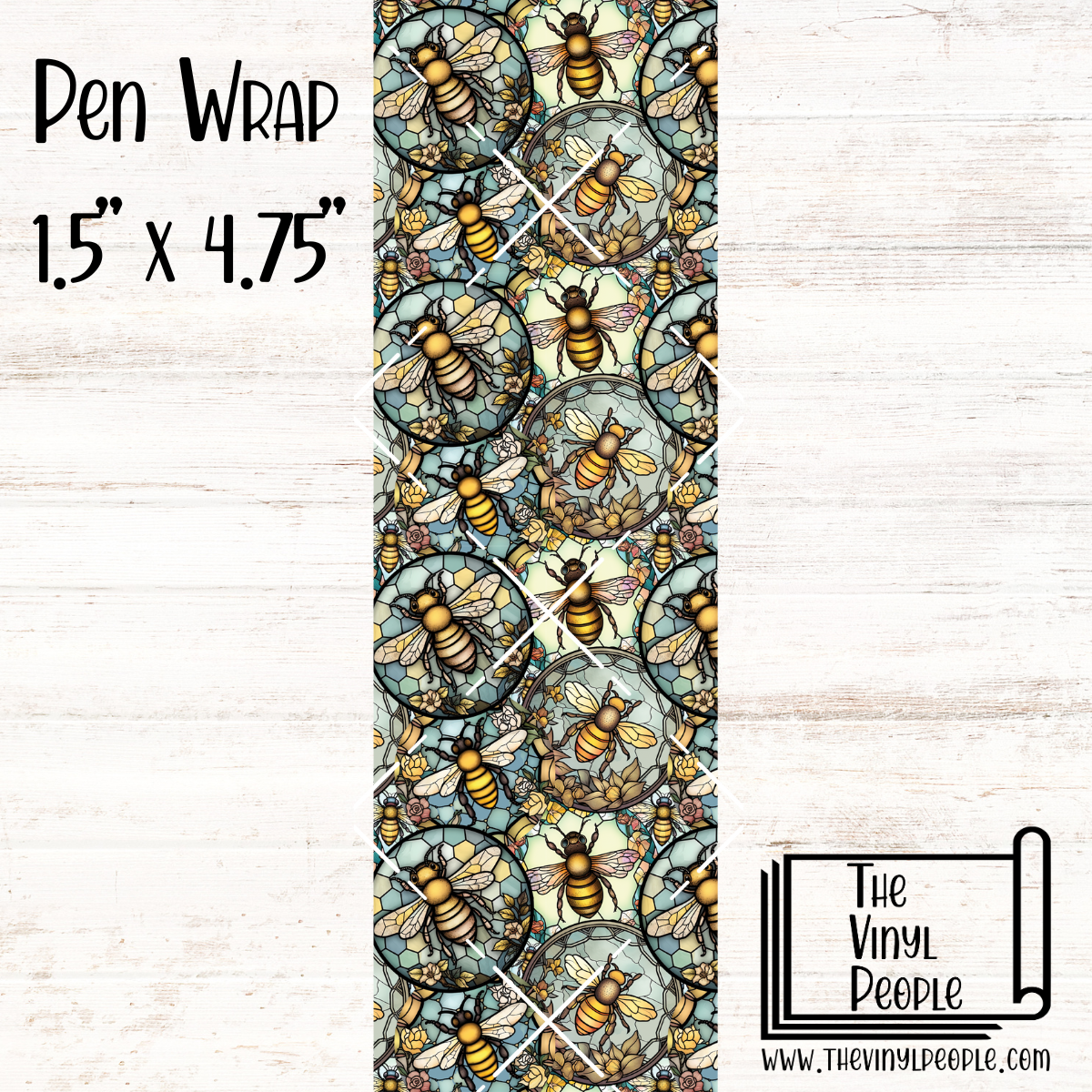 Stained Glass Bees Pen Wrap