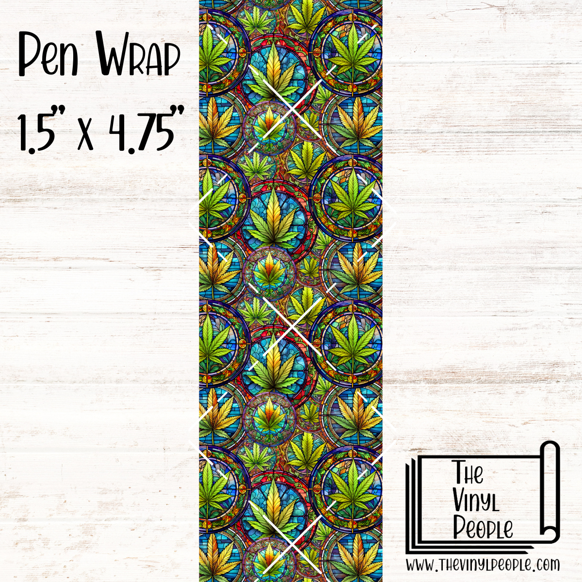 Stained Glass Cannabis Pen Wrap