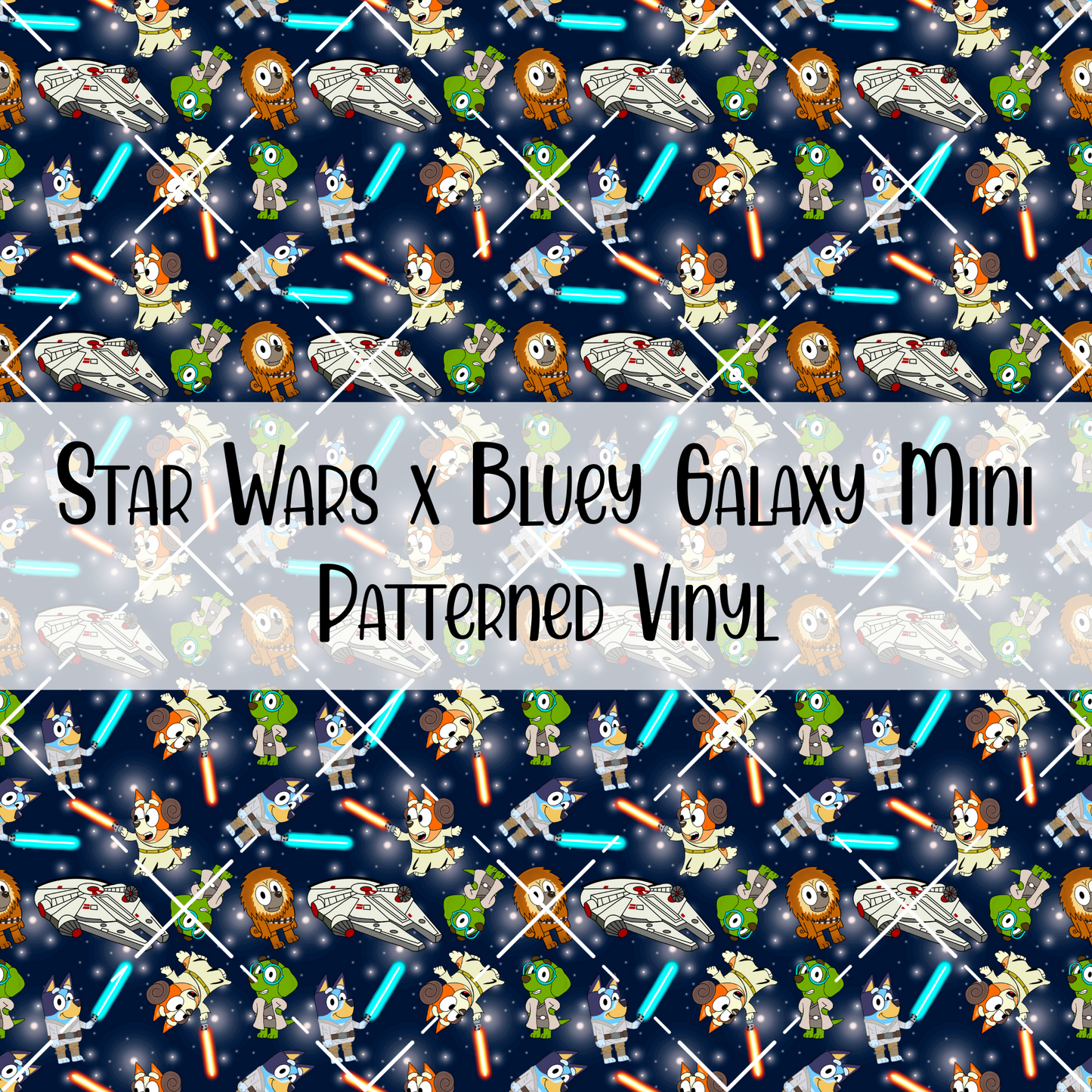 Star Wars x Bluey Galaxy Patterned Vinyl