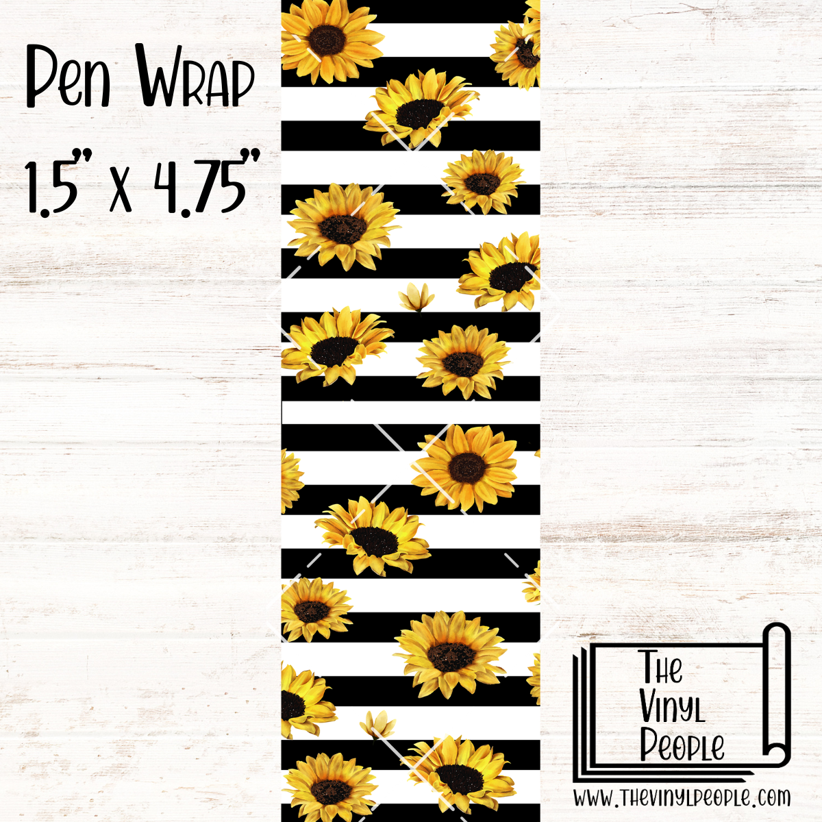 Sunflower Stripes Pen Wrap