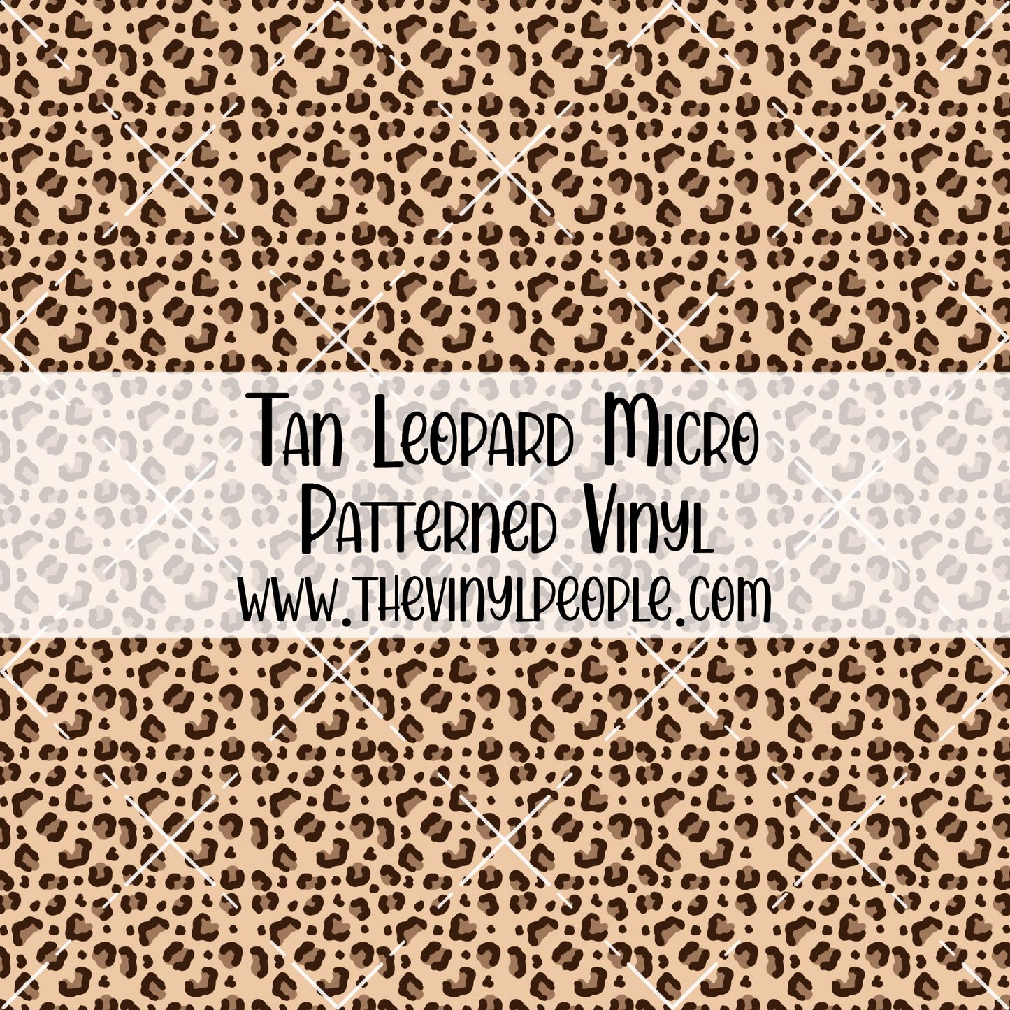 Tan Leopard Patterned Vinyl