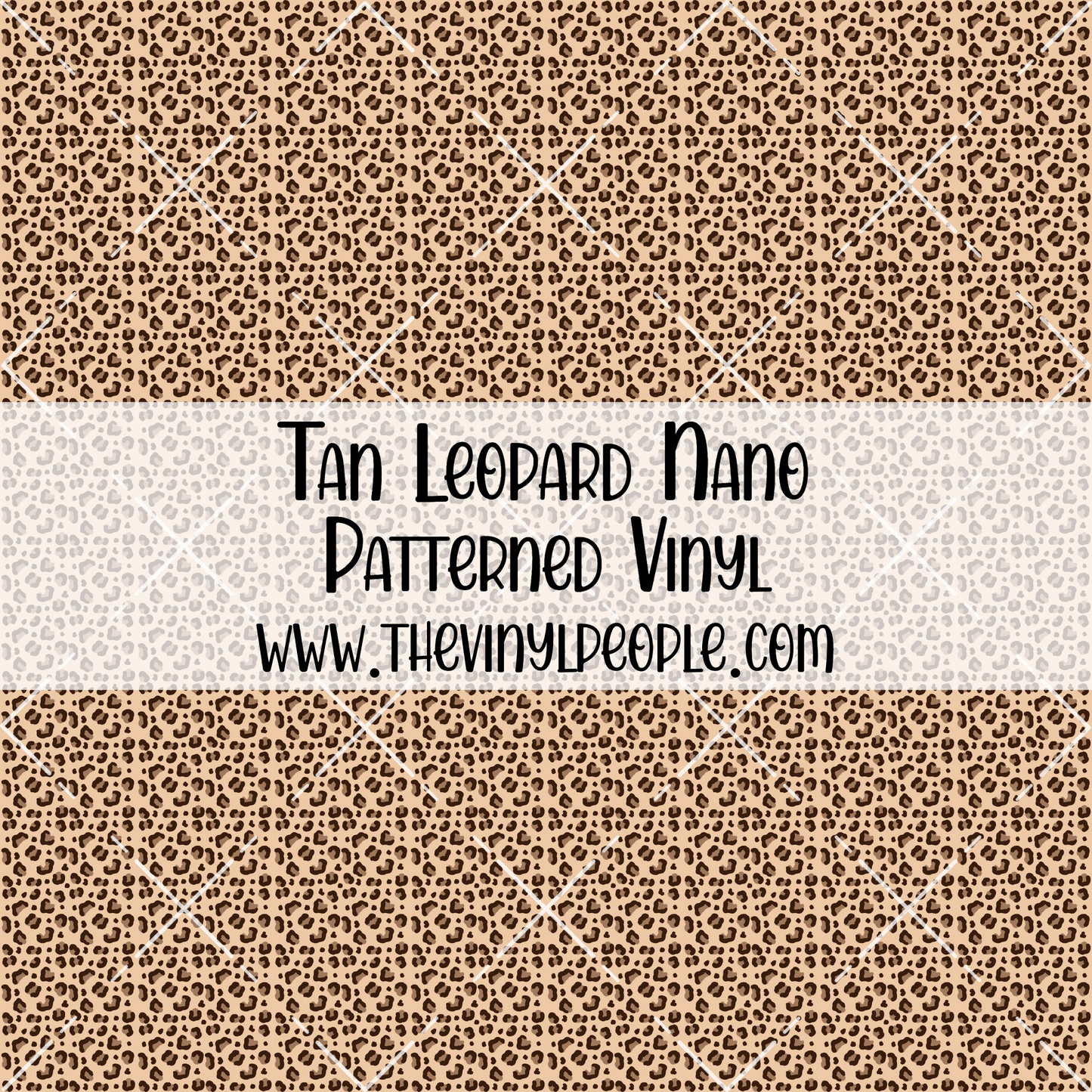 Tan Leopard Patterned Vinyl