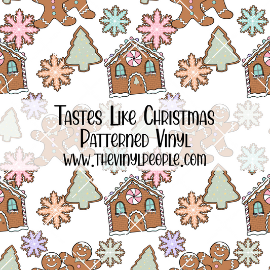 Tastes Like Christmas Patterned Vinyl