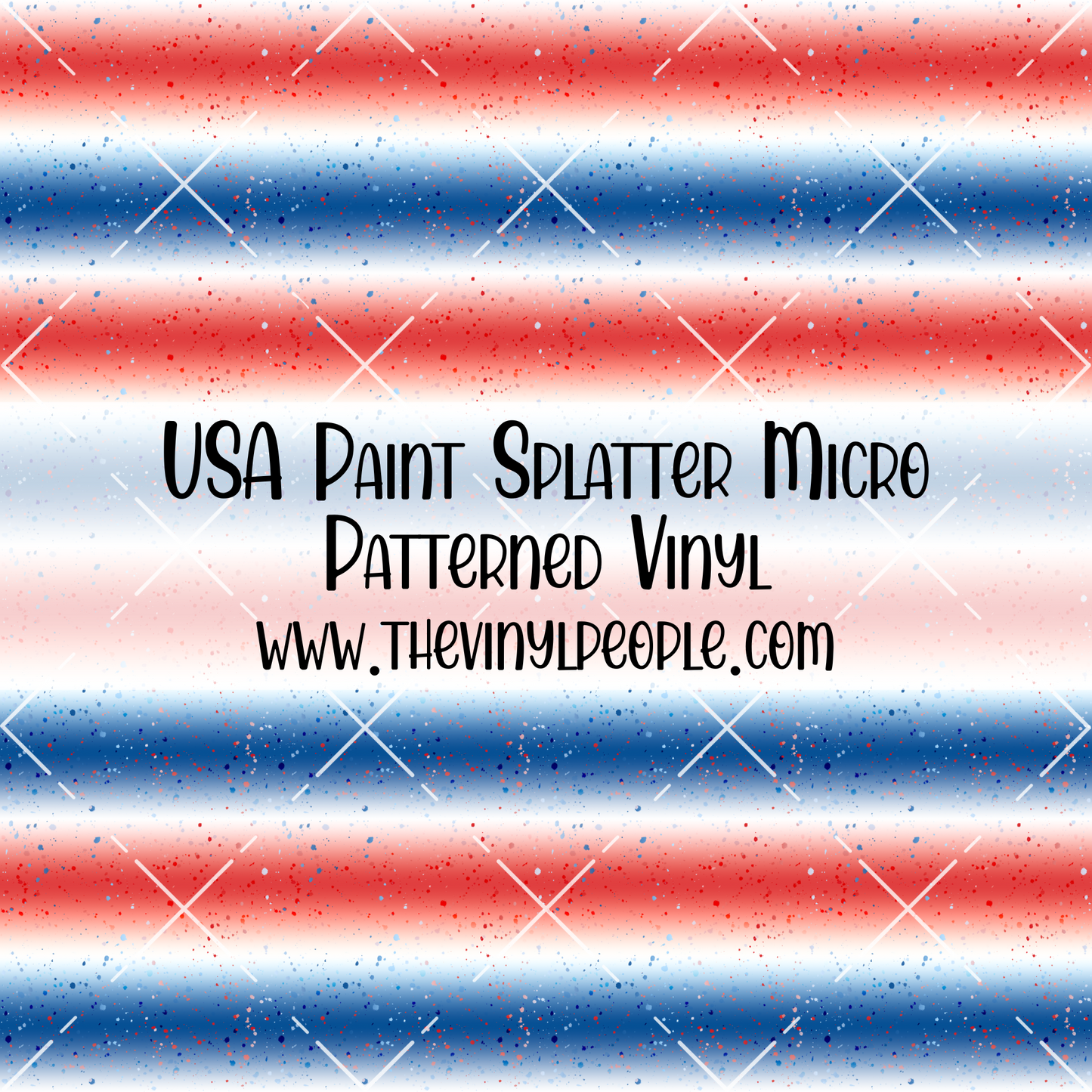 USA Paint Splatter Patterned Vinyl