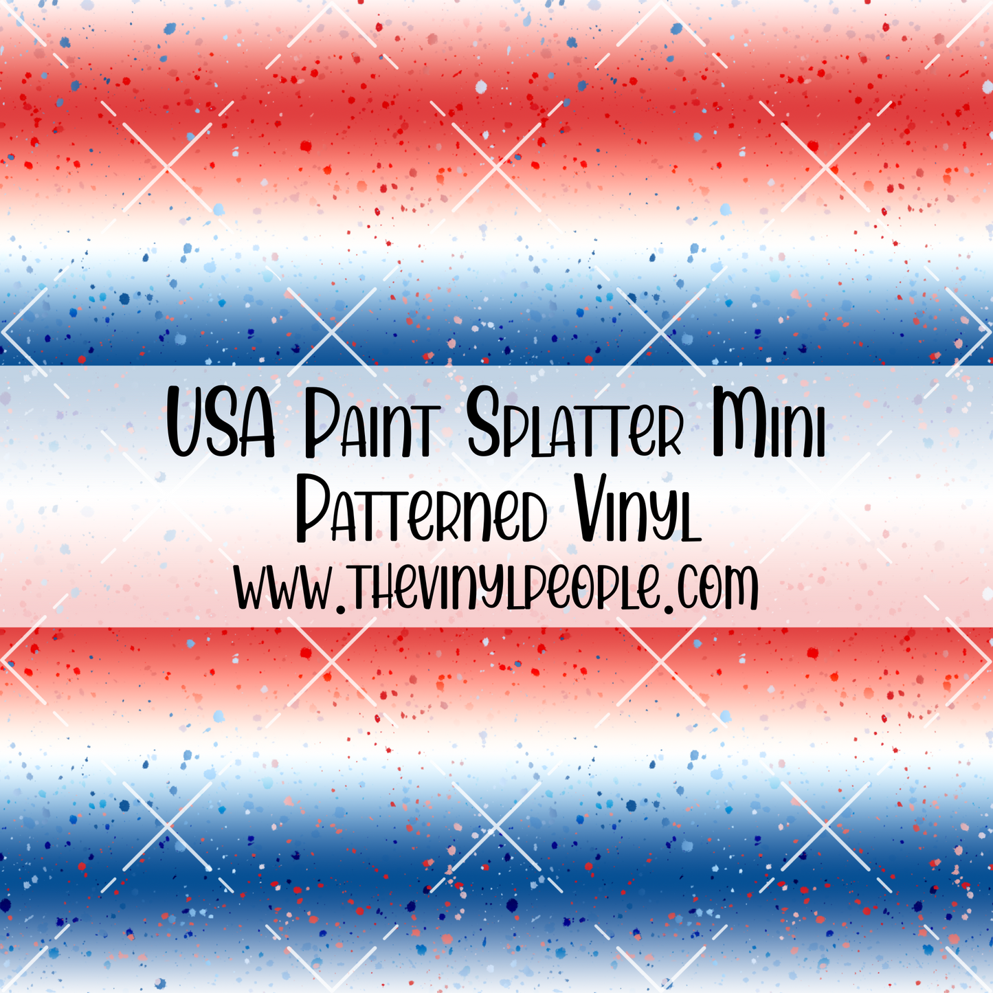 USA Paint Splatter Patterned Vinyl