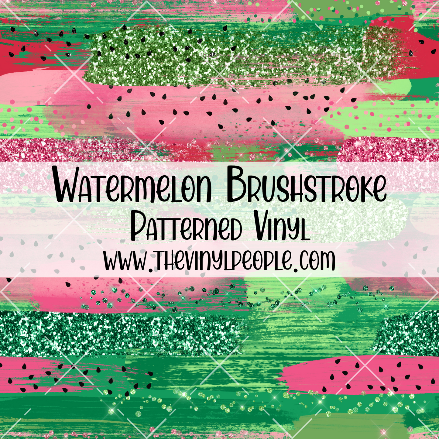 Watermelon Brushstroke Patterned Vinyl