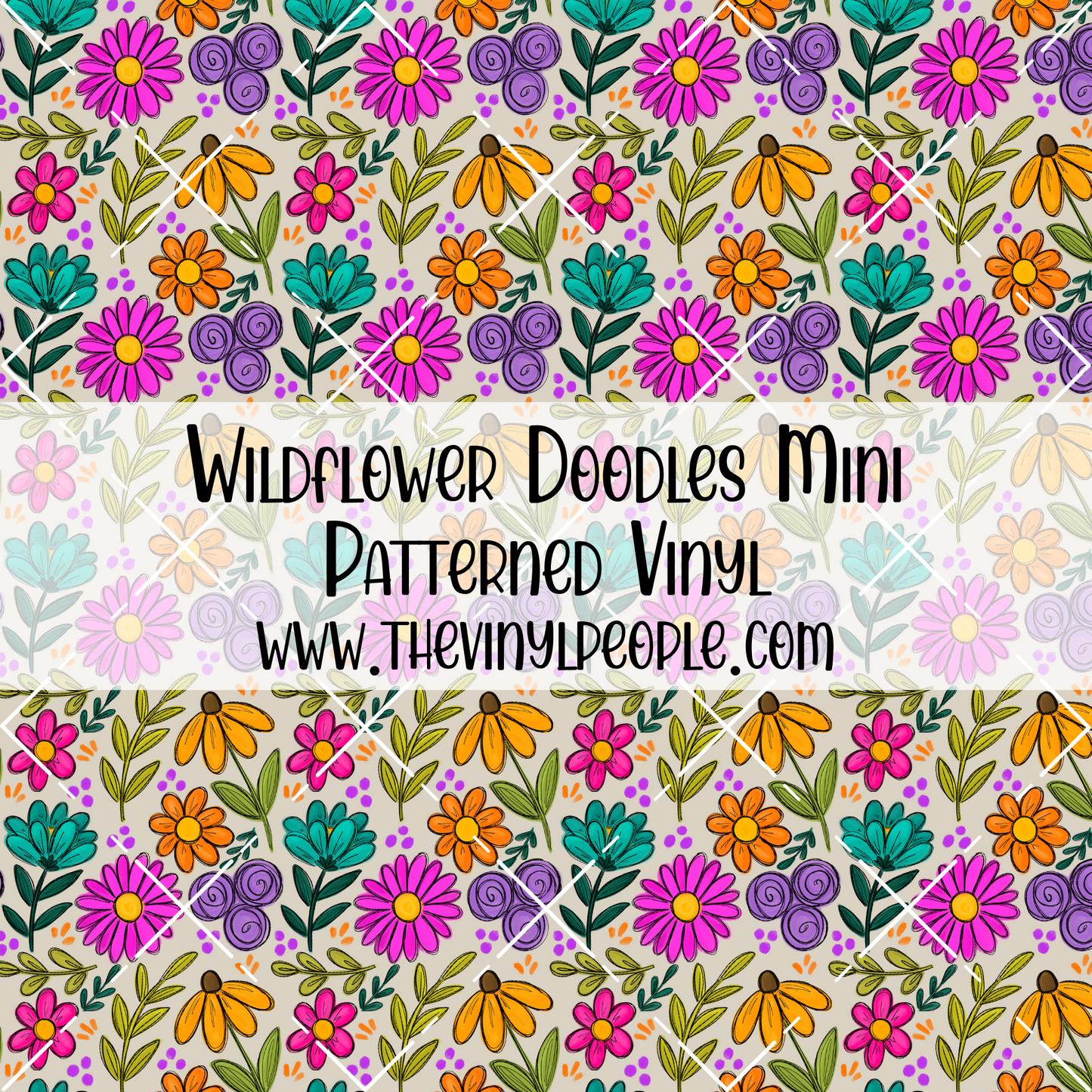 Wildflower Doodles Patterned Vinyl