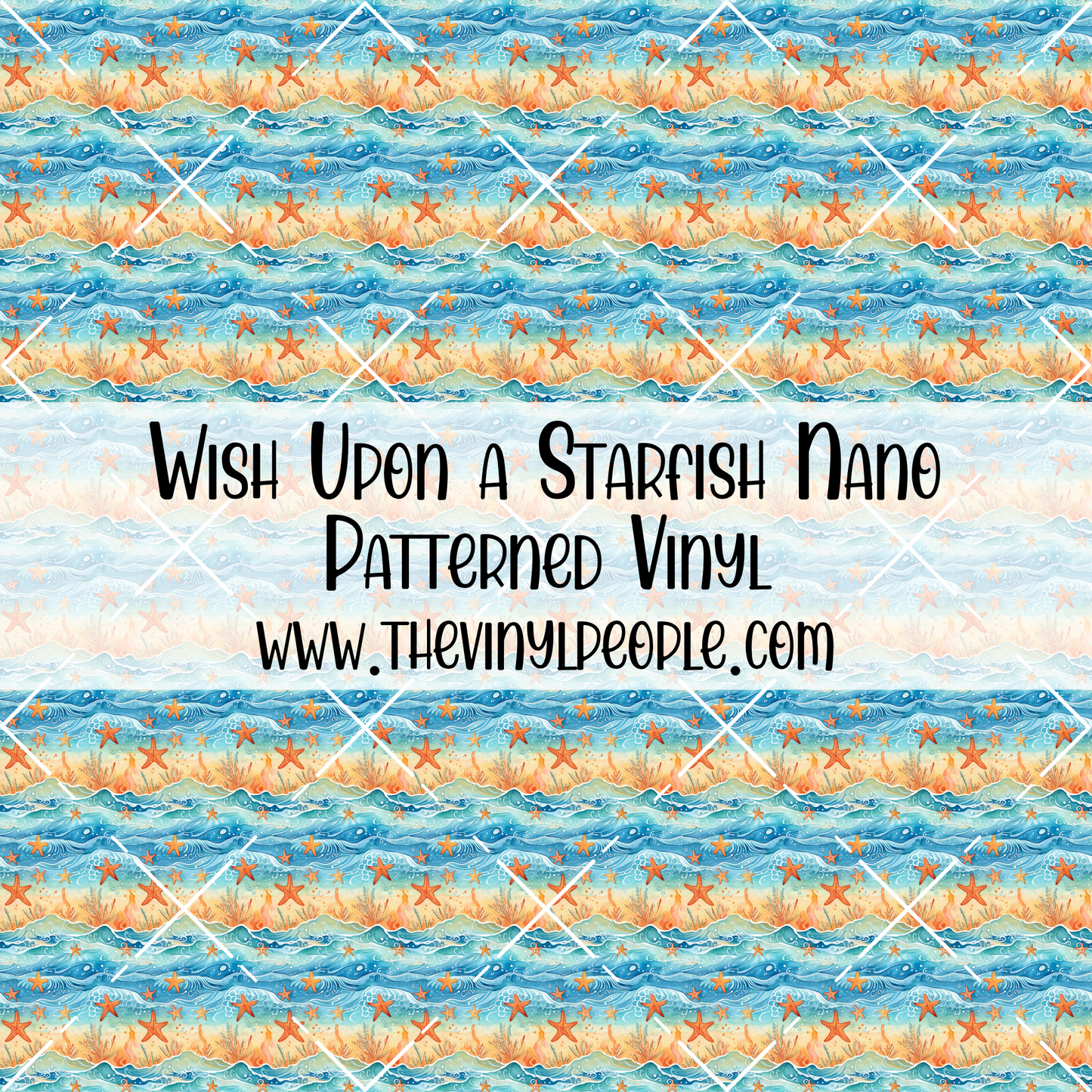 Wish Upon A Starfish Patterned Vinyl