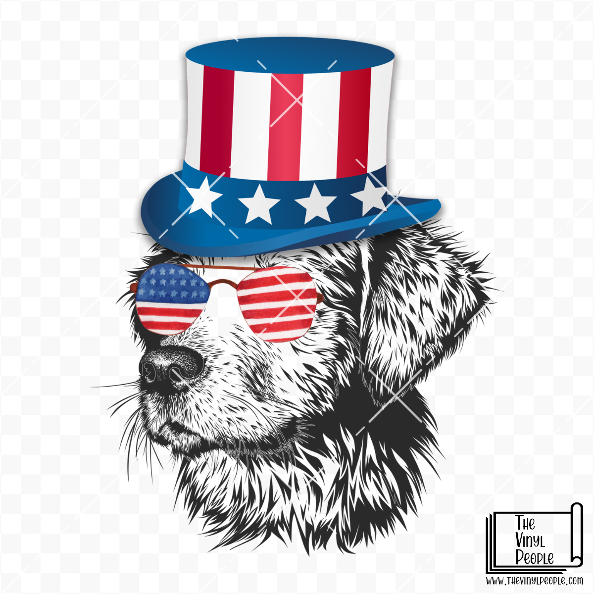 All American Dog Vinyl Decal