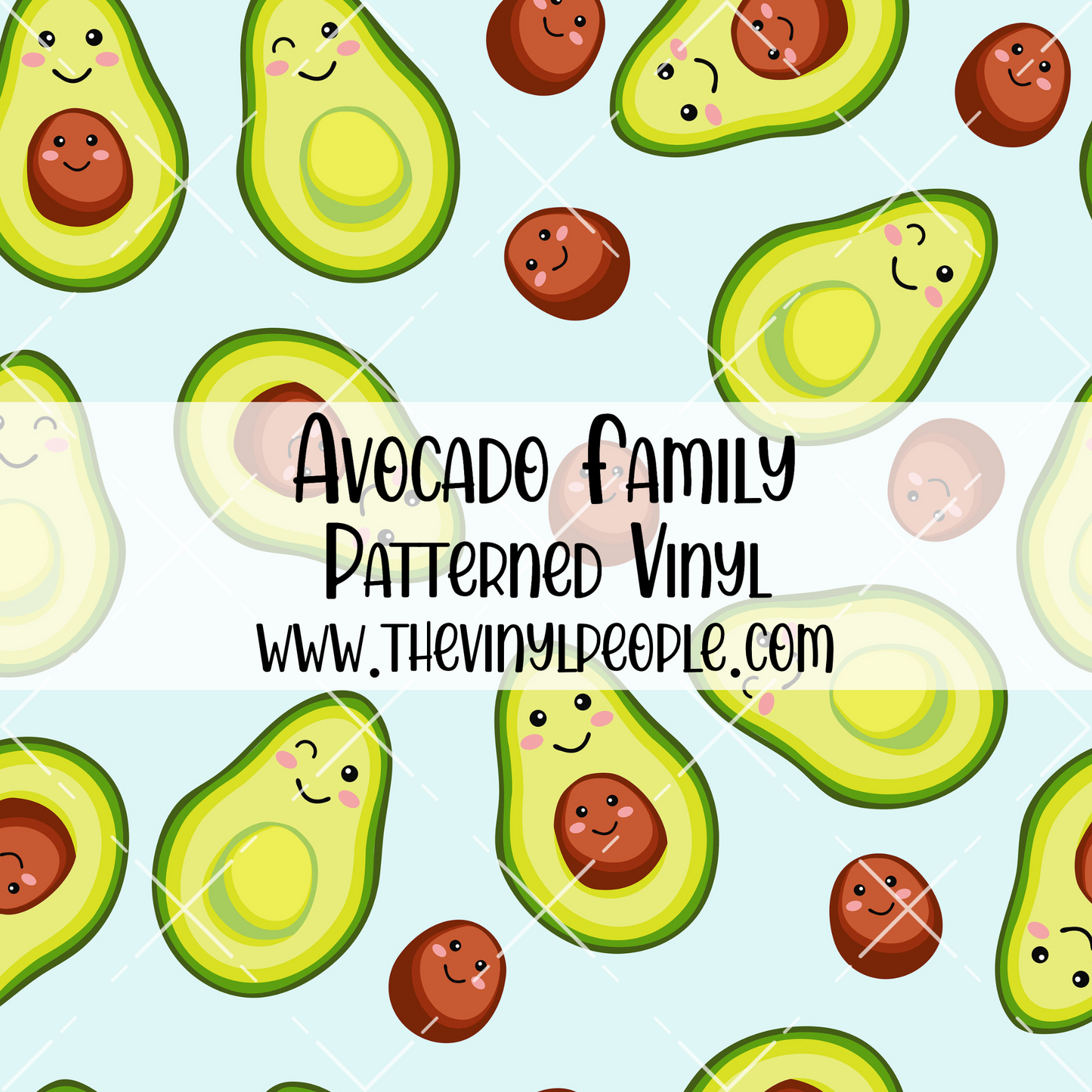 Avocado Family Patterned Vinyl