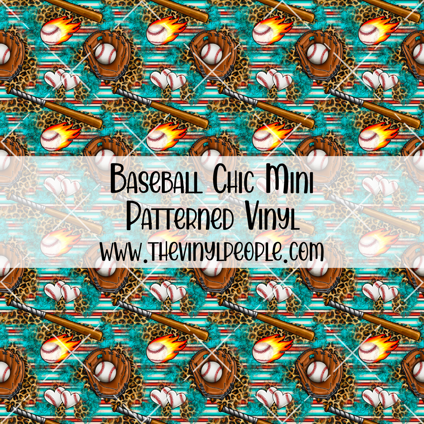 Baseball Chic Patterned Vinyl