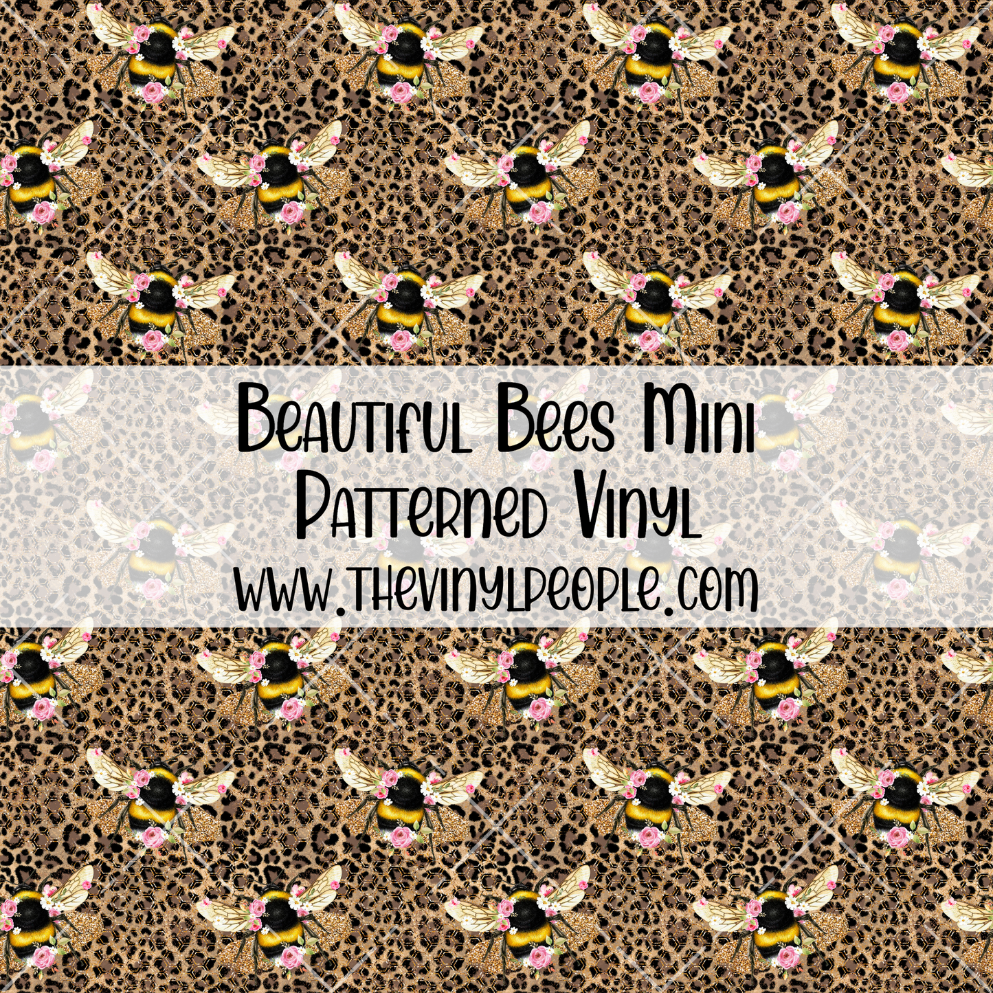 Beautiful Bees Patterned Vinyl