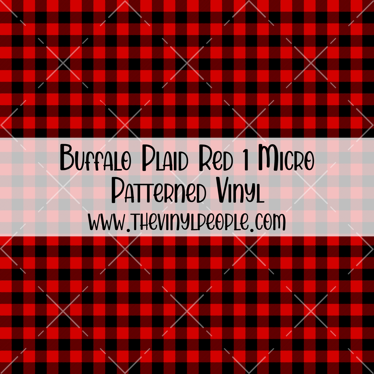 Buffalo Plaid Red 1 Patterned Vinyl