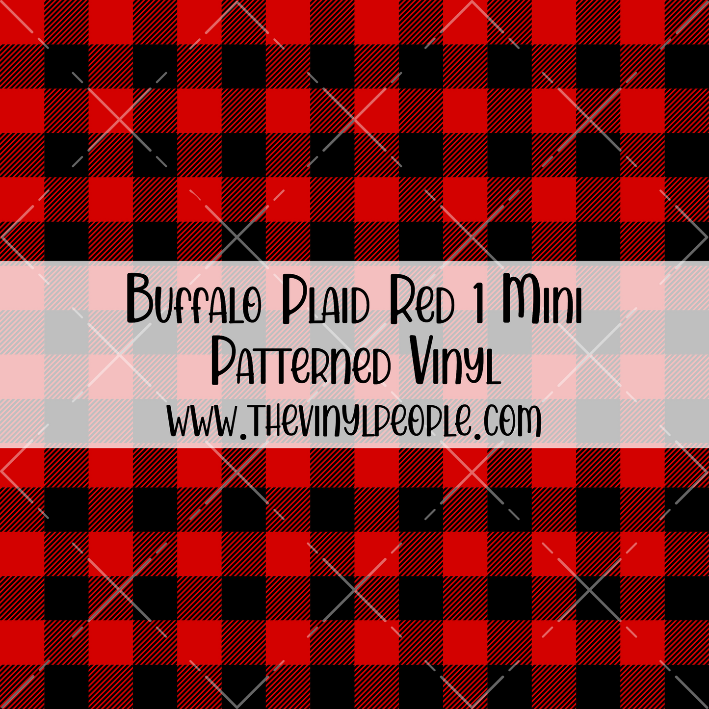 Buffalo Plaid Red 1 Patterned Vinyl