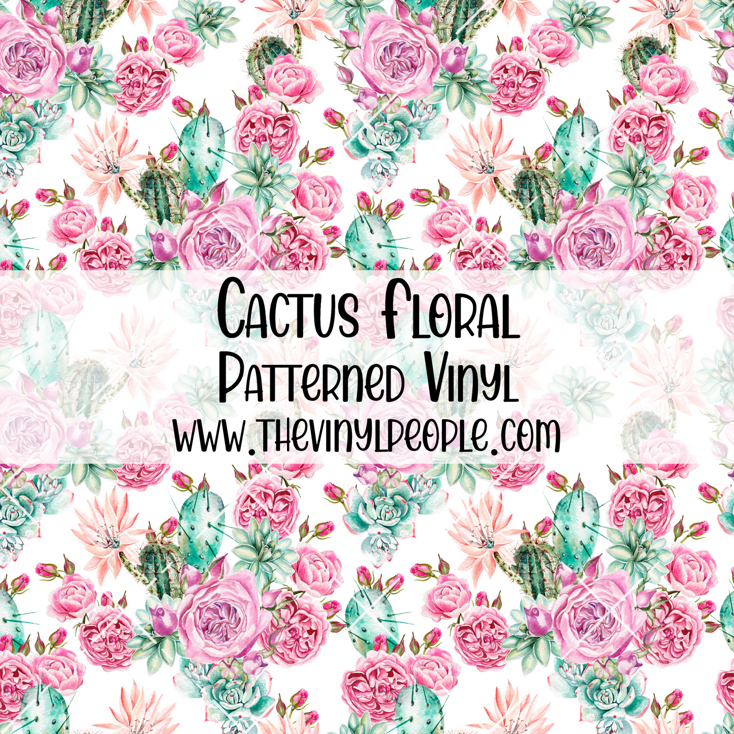 Cactus Floral Patterned Vinyl