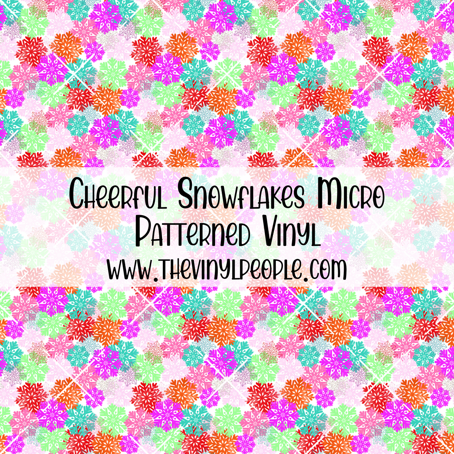 Cheerful Snowflakes Patterned Vinyl