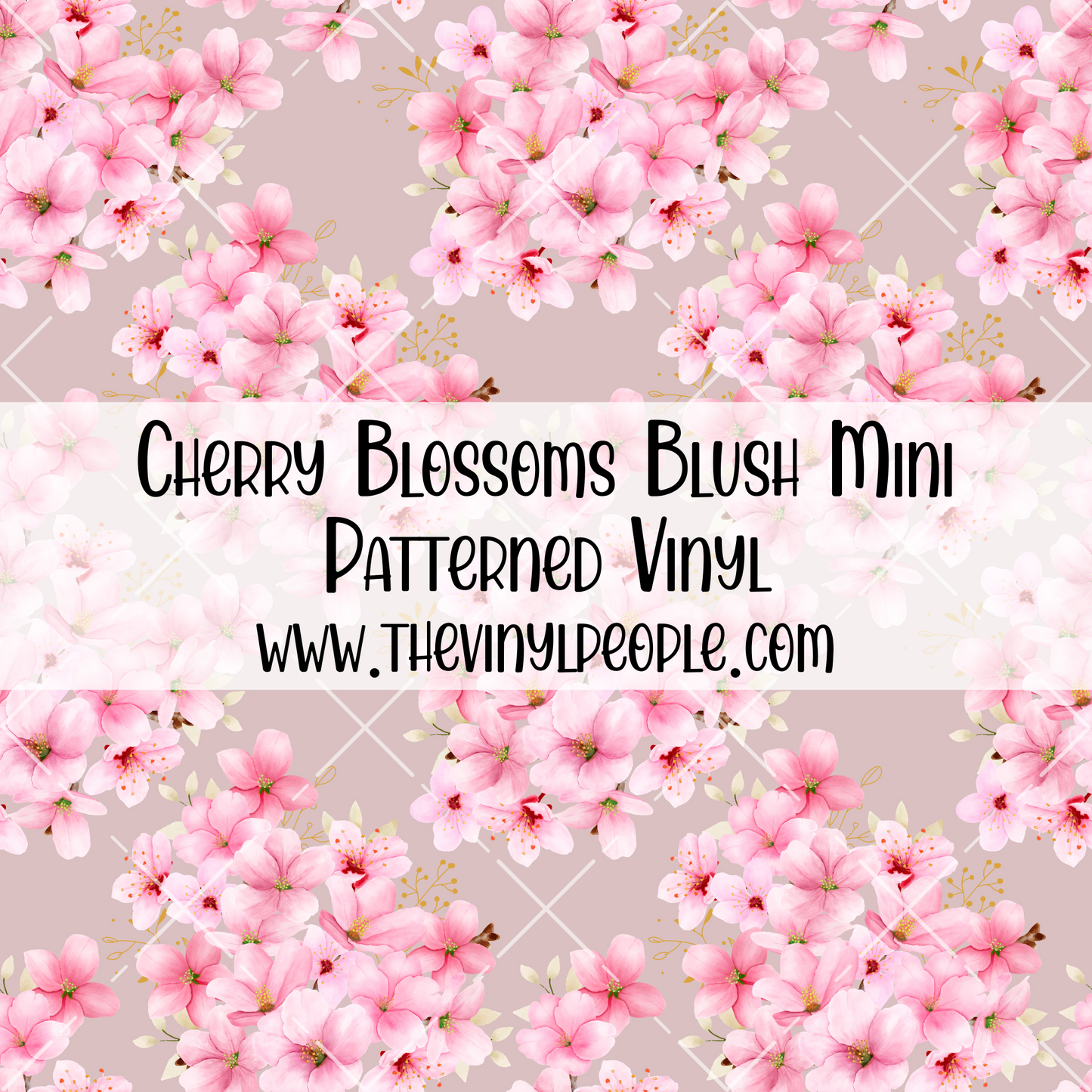 Cherry Blossoms Blush Patterned Vinyl