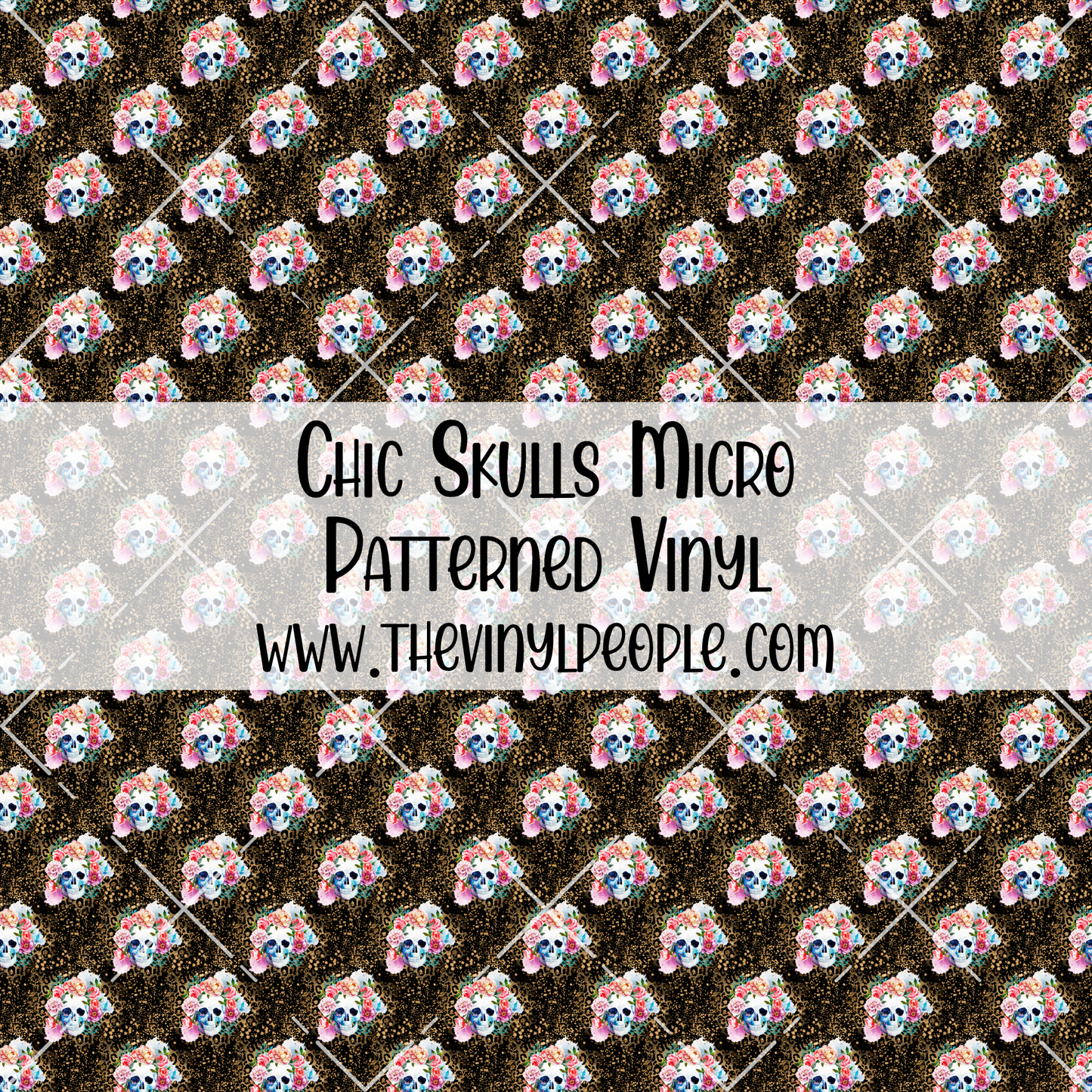 Chic Skulls Patterned Vinyl