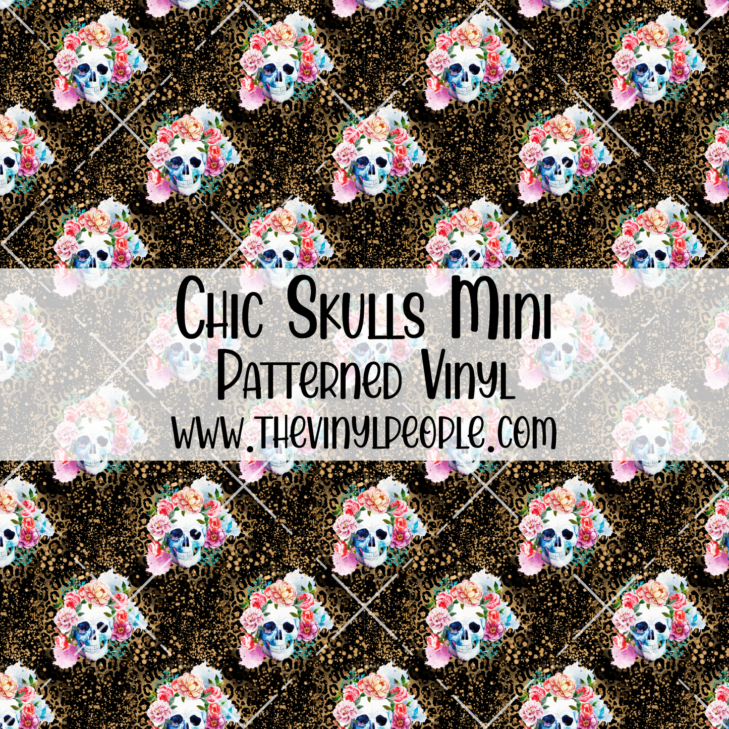 Chic Skulls Patterned Vinyl