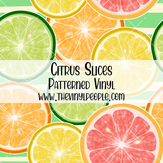 Citrus Slices Patterned Vinyl