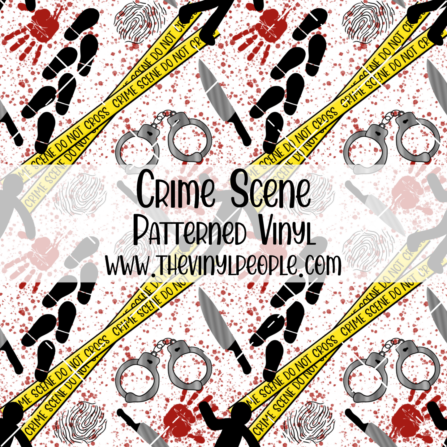 Crime Scene Patterned Vinyl