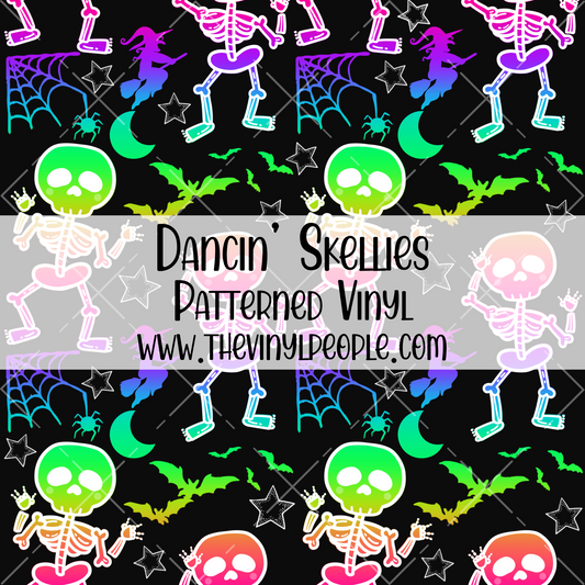 Dancin' Skellies Patterned Vinyl