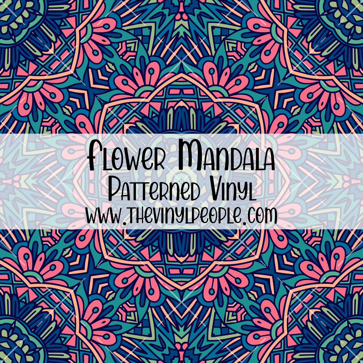 Flower Mandala Patterned Vinyl