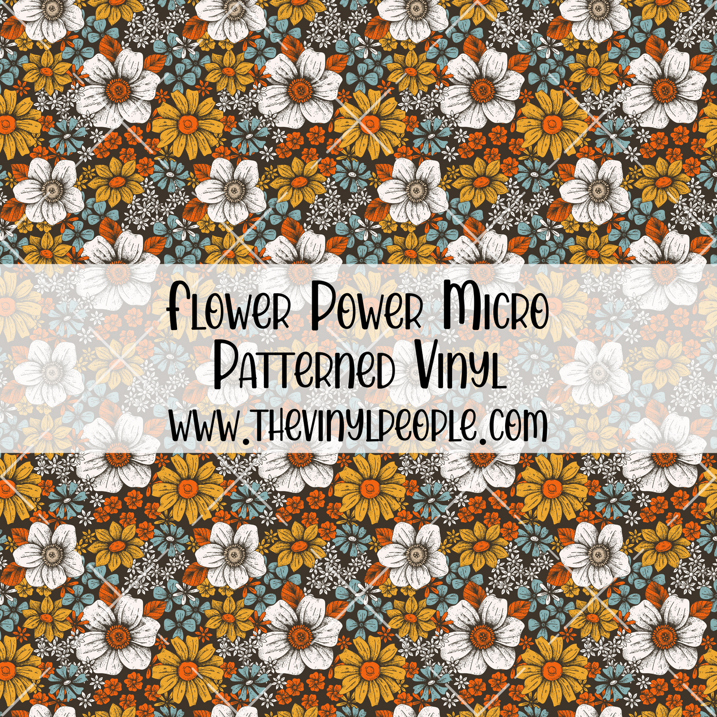 Flower Power Patterned Vinyl