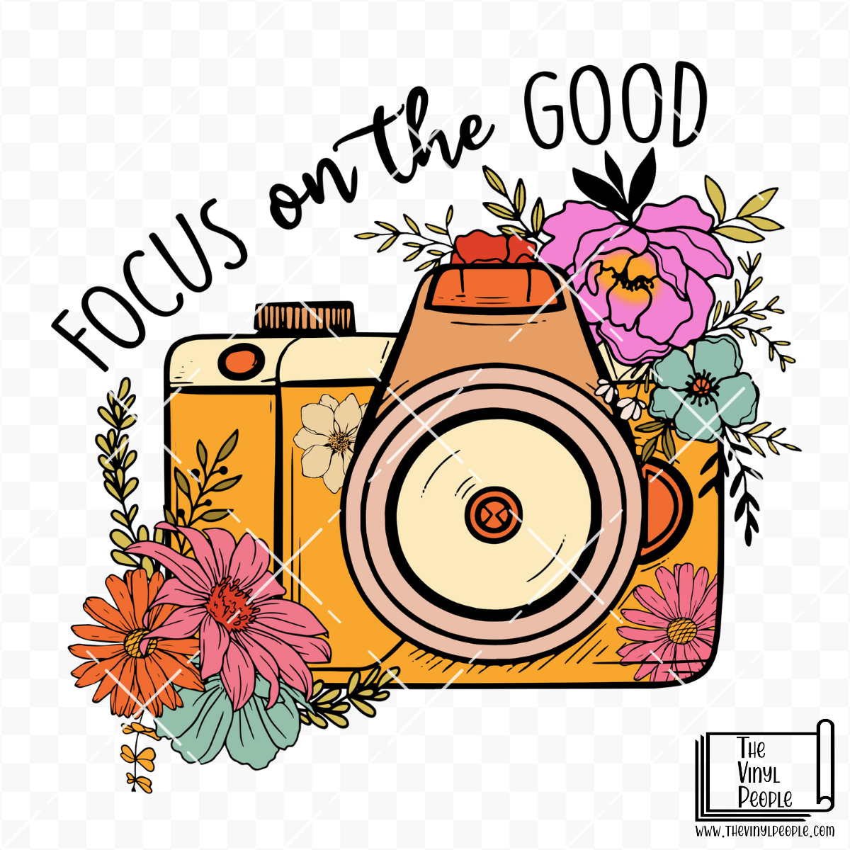 Focus on the Good Camera Vinyl Decal