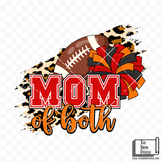 Football & Cheer Mom Vinyl Decal