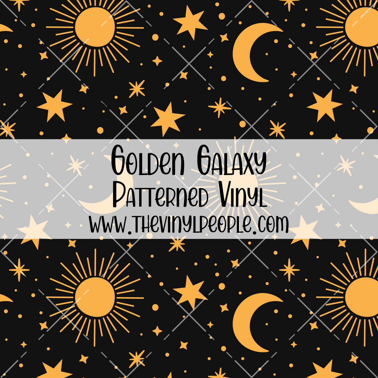 Golden Galaxy Patterned Vinyl